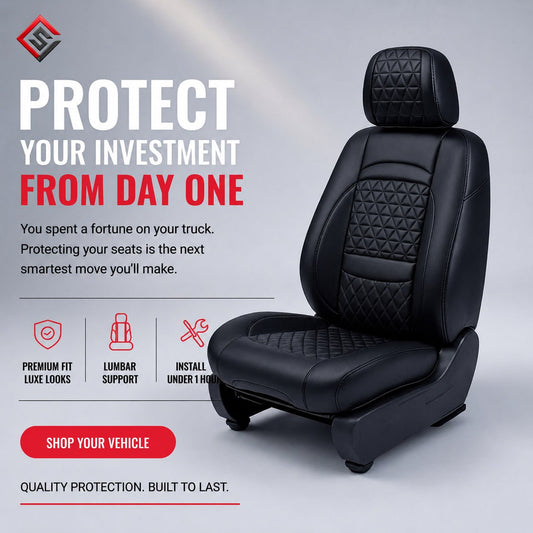 Luxury Seat Covers - Black Studio