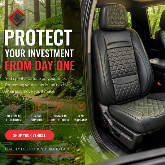 Luxury Seat Covers - Black Outdoor